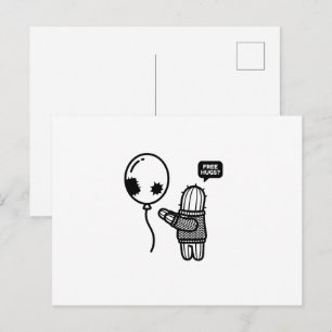Grappige Cactus Gratis Knuffels Sarcastische Ansic Briefkaart