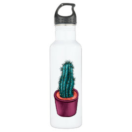 Grappige cactus in pot rare trippy psychedelisch waterfles 