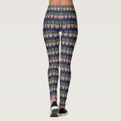 Grappige Cactus Moeder Patroon Tuinieren Leggings (Achterkant)