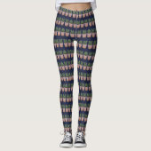 Grappige Cactus Moeder Patroon Tuinieren Leggings (Voorkant)