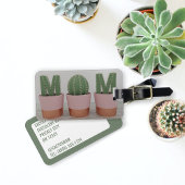 Grappige Cactus Moeder Plant Lover Bagagelabel