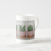 Grappige Cactus Moeder Quote Plant Lover Bone Chin Porselein Kop (Voorkant rechts)