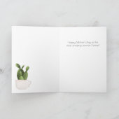 Grappige Cactus Moederdag Kaart (Binnen)