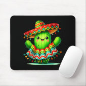 Grappige cactus poncho cinco de mayo jongens kinde muismat (Met muis)