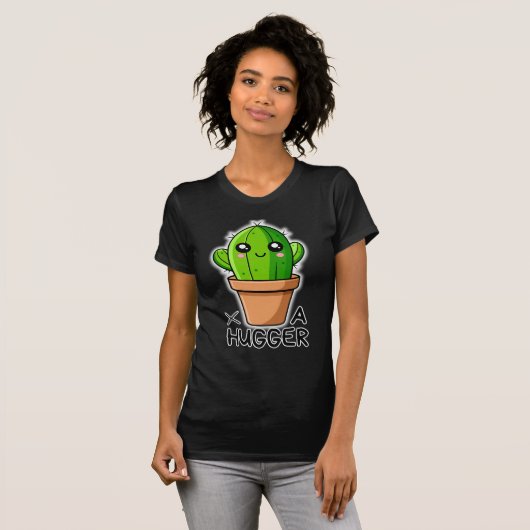 Grappige Cactus Pun Schattige Plant T-shirt (Voorkant volledig)