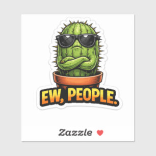 Grappige Cactus Sticker Ew Mensen Kantoor Decorati
