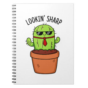 Grappige Cactus Stunt Pun Notitieboek
