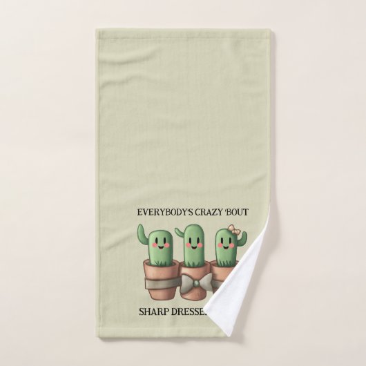 Grappige cactussen Iedereen is gek over scherp ... Bad Handdoek (Handdoek)