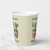 Grappige cactussen Iedereen is gek over scherp ... Papieren Bekers (Rechts)