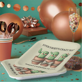 Grappige cactussen Iedereen is gek over scherp ... Papieren Bordje