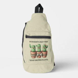 Grappige cactussen Iedereen is gek over scherp ... Sling Bag