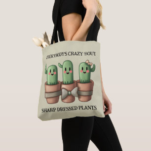 Grappige cactussen Iedereen is gek over scherp ... Tote Bag