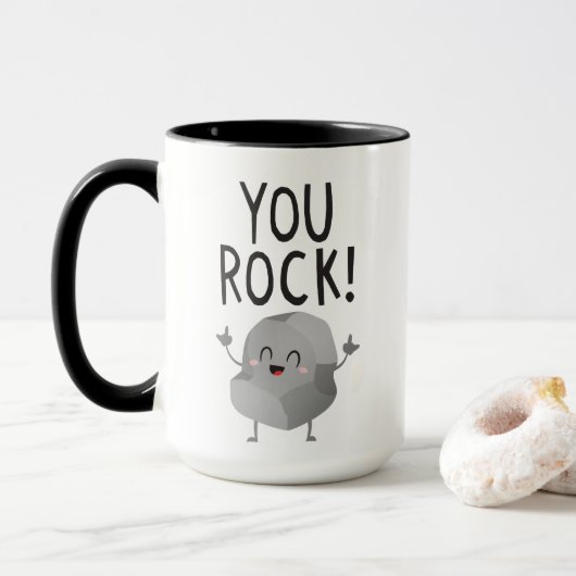 Grappige cadeau vriend, vriend of man You rock! Mok (Met donut)