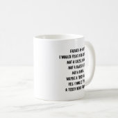 Grappige cadeaumok voor schoonvader koffiemok (Voorkant rechts)