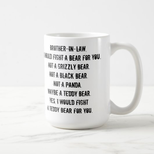 Grappige cadeaumok voor zwager koffiemok (Rechts)