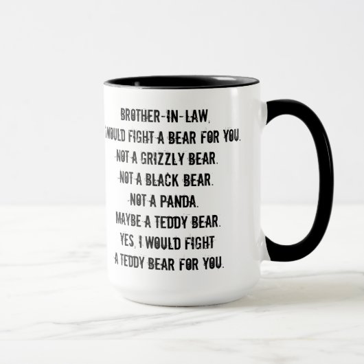 Grappige cadeaumok voor zwager mok (Rechts)