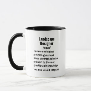 Grappige cadeaus met definitie voor landschapsarch mok