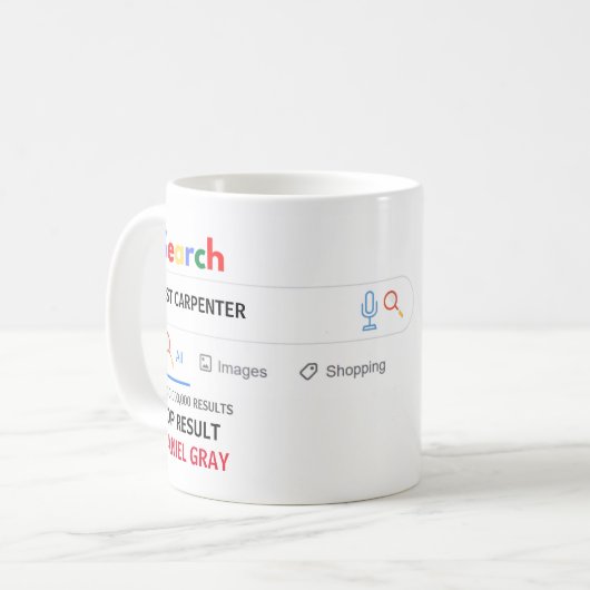 Grappige cadeaus TIMMERMAN KLUSJESMAN DECORATEUR S Koffiemok (Voorkant links)