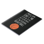 Grappige Cadeaus Voor Basketbal Spelers Team Fan S Notitieboek (Linkerzijde)