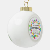 Grappige Cadeaus voor Collega's Kerstmis Keramische Bal Ornament (Links)