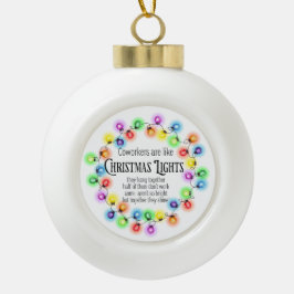 Grappige Cadeaus voor Collega's Kerstmis Keramische Bal Ornament