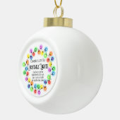 Grappige Cadeaus voor Collega's Kerstmis Keramische Bal Ornament (Rechts)