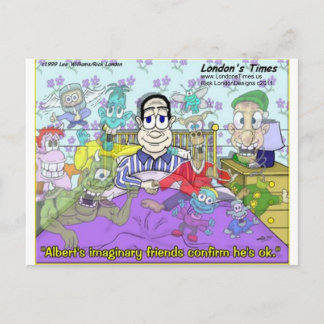 Grappige cadeaus voor denkbeeldige vrienden, T-shi Briefkaart