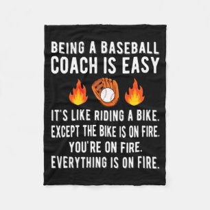 Grappige cadeaus voor honkbalcoach Honkbalcoaching Fleece Deken