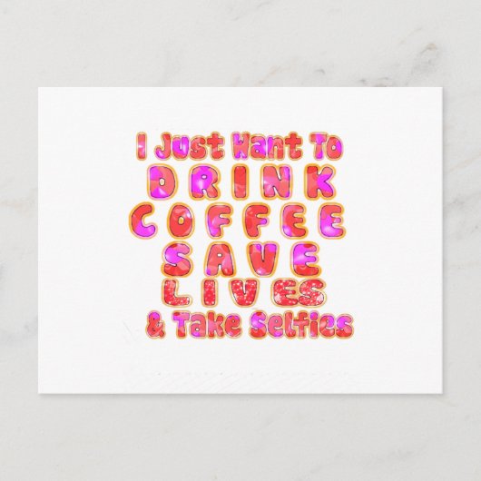 Grappige cadeaus voor koffieliefhebbers briefkaart (Voorkant)