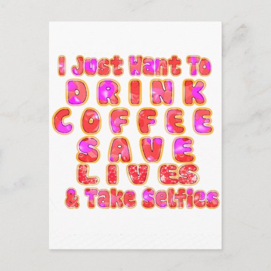 Grappige cadeaus voor koffieliefhebbers briefkaart (Voorkant)