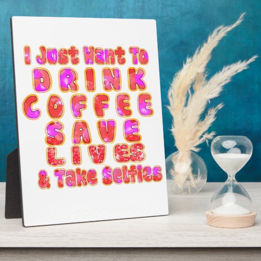 Grappige cadeaus voor koffieliefhebbers fotoplaat (Zijkant)