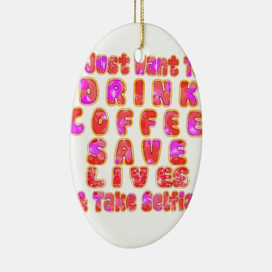 Grappige cadeaus voor koffieliefhebbers keramisch ornament (Rechts)