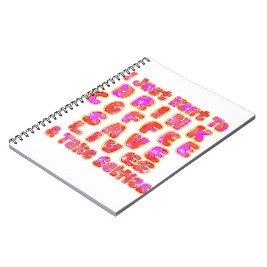 Grappige cadeaus voor koffieliefhebbers notitieboek (Linkerzijde)