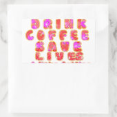 Grappige cadeaus voor koffieliefhebbers rechthoekige sticker (Tas)