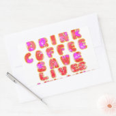 Grappige cadeaus voor koffieliefhebbers rechthoekige sticker (Envelop)