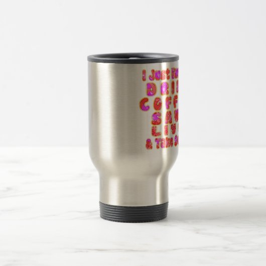 Grappige cadeaus voor koffieliefhebbers reisbeker (Center)