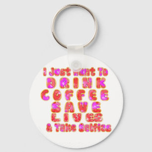 Grappige cadeaus voor koffieliefhebbers sleutelhanger