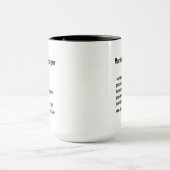 Grappige cadeaus voor marketingmanagers definitie mok (Midden)