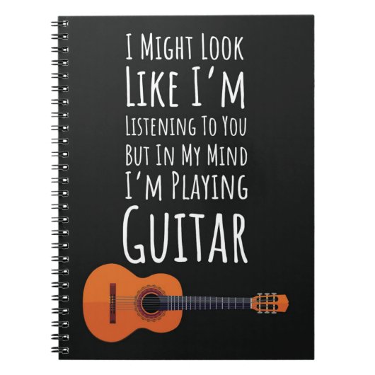 Grappige Cadeaus Voor Mensen Die Gitaar Spelen Git Notitieboek (Voorkant)