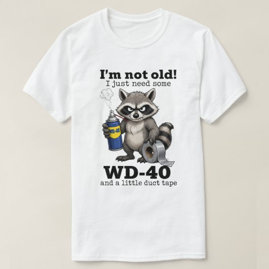 Grappige cadeaus voor oude mensen | Grappige wasbe T-shirt (Design voorkant)