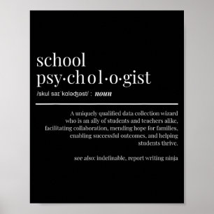 Grappige cadeaus voor schoolpsychologen poster