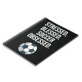 Grappige cadeaus voor voetbalspelers voor haar tea notitieboek (Linkerzijde)