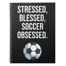 Grappige cadeaus voor voetbalspelers voor haar tea notitieboek