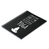 Grappige cadeaus voor yoga liefhebbers voor haar notitieboek (Linkerzijde)