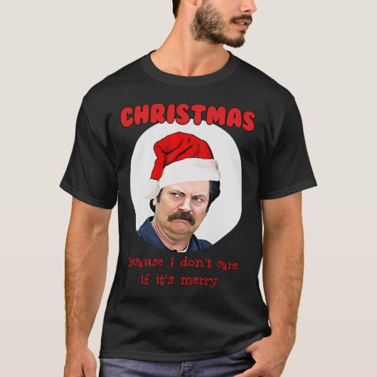 grappige cadeautjes aan ron swanson t-shirt (Voorkant)