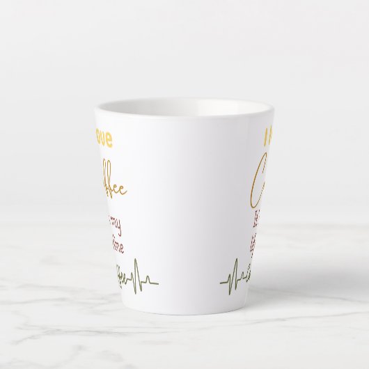 Grappige Cafeïne Addict Latte Mok - Koffie Grappig (Voorkant)