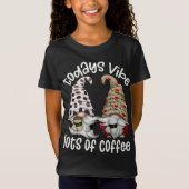 Grappige cafetaria veel koffie kabouters t-shirt (Voorkant)
