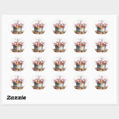 Grappige Cajun afstudeerfeest Ronde Sticker (Vel)