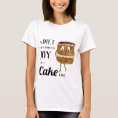 Grappige cake bakken grap t-shirt (Voorkant)