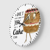 Grappige cake citaat grote klok (Hoek)